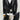 Three Pieces Tuxedo Suit with a Classic Black Satin Lapel, matching bow tie and Black Pants.
