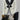 Three Piece Tuxedo Suit with Contrasting Black Lapel, matching bow tie and Black Pants. white knot