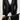 Three Pieces Tuxedo Suit with Contrasting shiny silver accent handmade sparkles, matching bow tie and Black Pants.