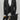 Three Pieces Tuxedo Suit with Contrasting shiny silver accent handmade sparkles, matching bow tie and Black Pants.