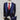 Three Pieces Tuxedo Suit with Blue satin Lapel, matching bow tie and Dress Pants.