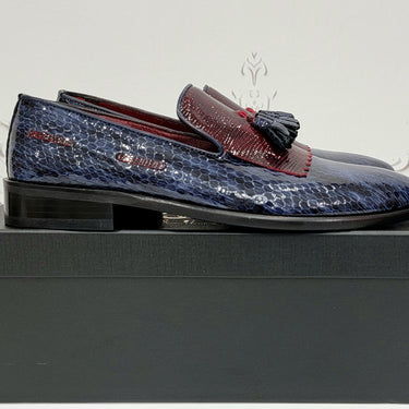 Exotic Shiny Python Scaled Genuine Leather Dress Shoes