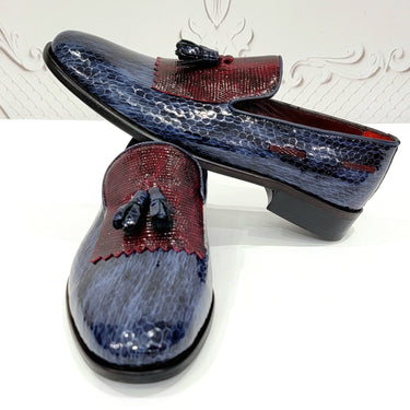 Exotic Shiny Python Scaled Genuine Leather Dress Shoes