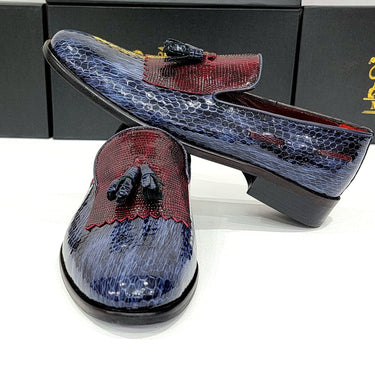 Exotic Shiny Python Scaled Genuine Leather Dress Shoes