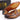 Embossed Genuine Leather dress shoes -Brown