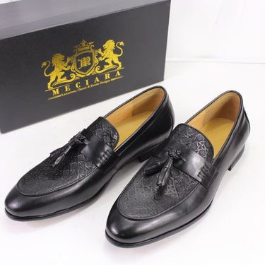 MECIARA - Styled top genuine leather Dress shoes with embossed sole