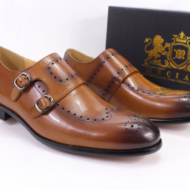 Meciara - Monk Double Strap Dress Shoes