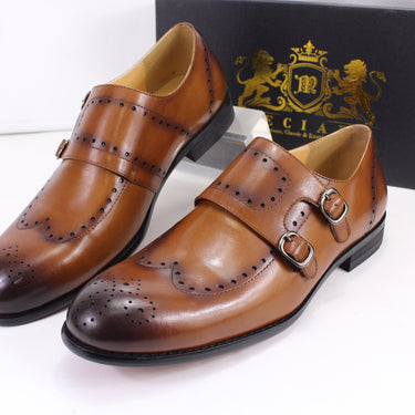 Meciara - Monk Double Strap Dress Shoes